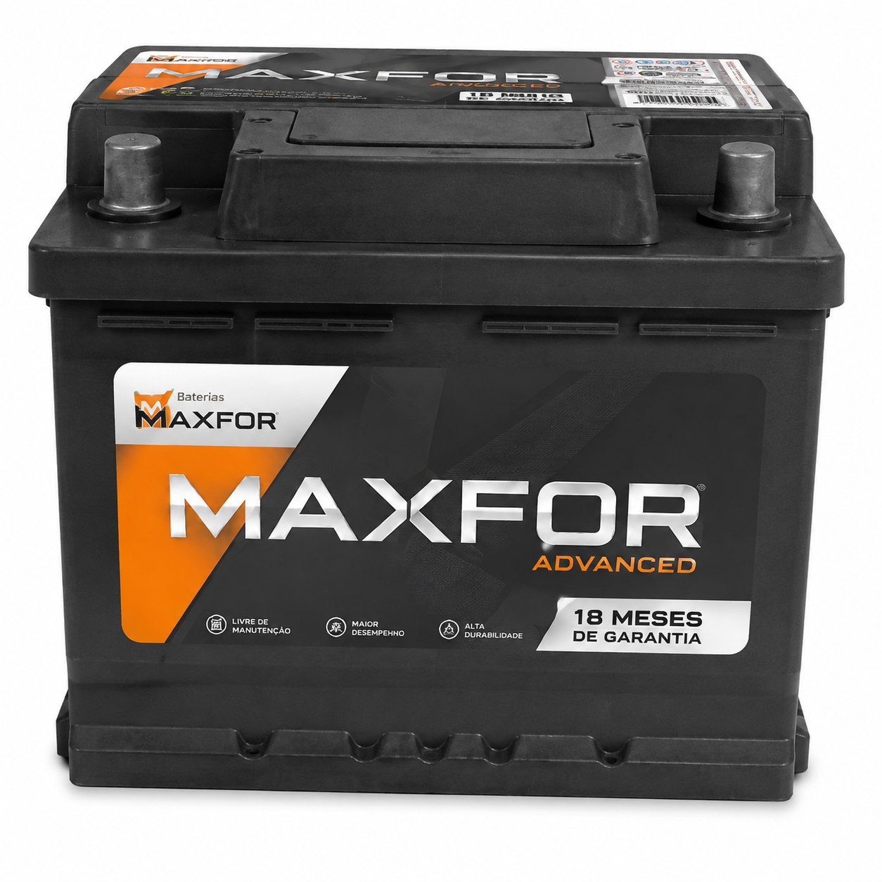 Bateria automotiva Maxfor Advanced com 18 meses de garantia